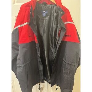 Sportsmaster 6400 Mens 2XL XPO Logistics Red Black Reflective Work Jacket New